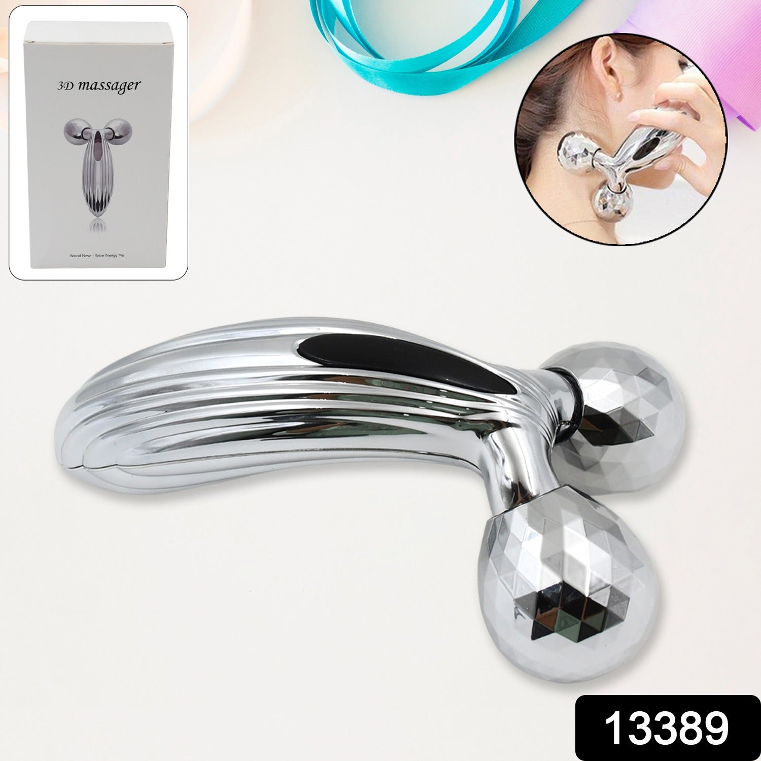 3d Manual Face Roller Massager (1 Pc) 3d Manual Face Roller Massager (1 Pc)